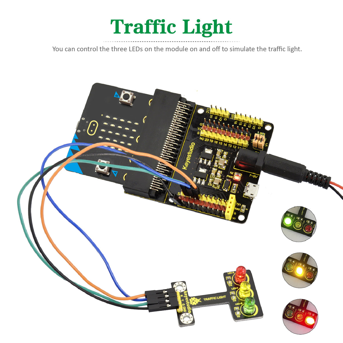 Keyestudio Micro Bit 45 in 1 Sensor Starter Kit Electronic DIY Kit With Microbit Board