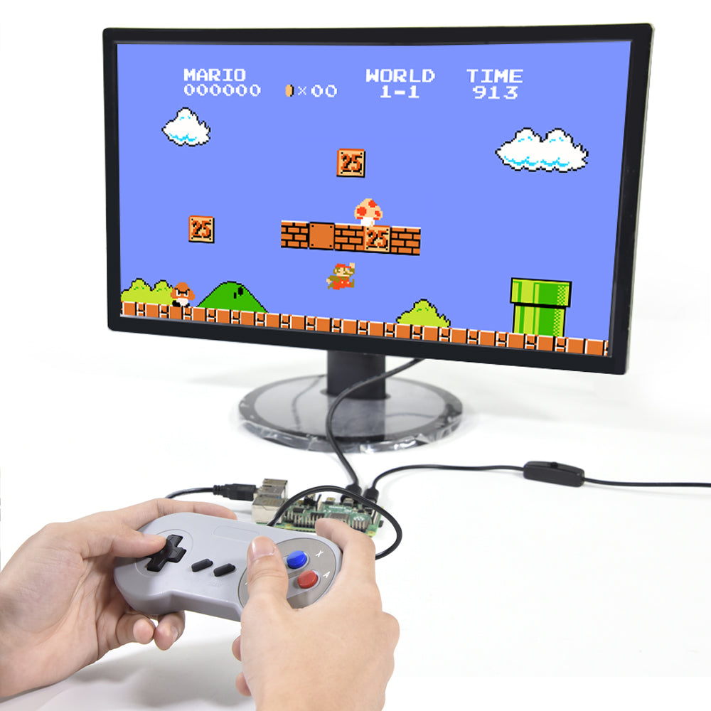 SNES Classic Gamepad USB PC Gamepad Gray