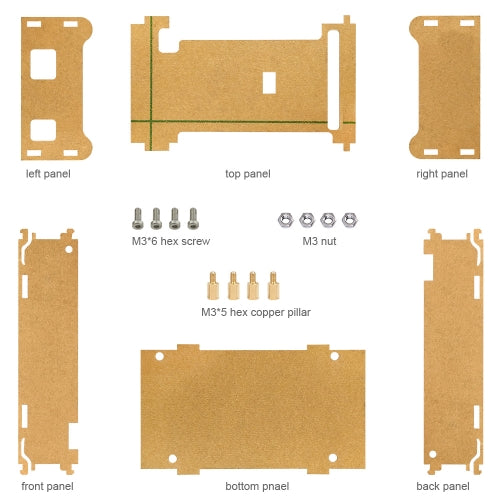 Hi-Q Keyestudio Enclosure Transparent Clear Acrylic Box Compatible for Arduino Mega 2560 R3 Case