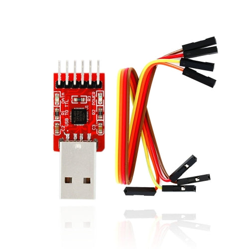 CP2102 USB to TTL / STC 6PIN Speed download for Arduino+4Pin dupont cable