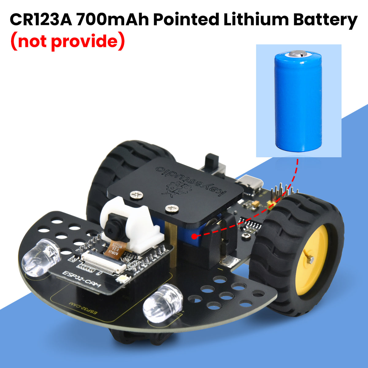 Keyestudio ESP32-CAM Vision Smart Car For Arduino Robot Kit