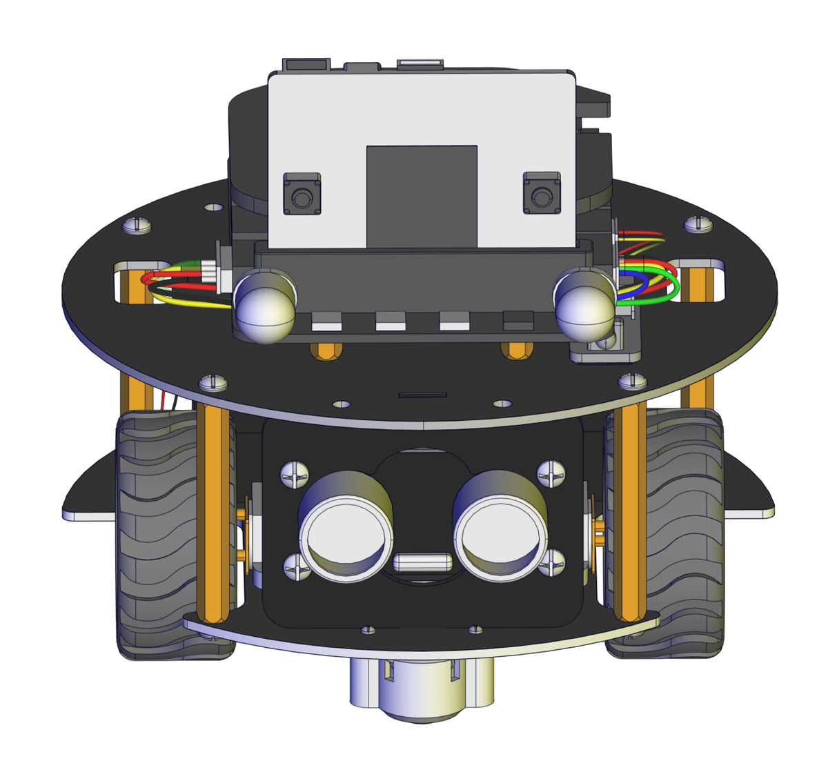 ks4014 Micro:bit Mini Smart Turtle Robot Car - assembled car