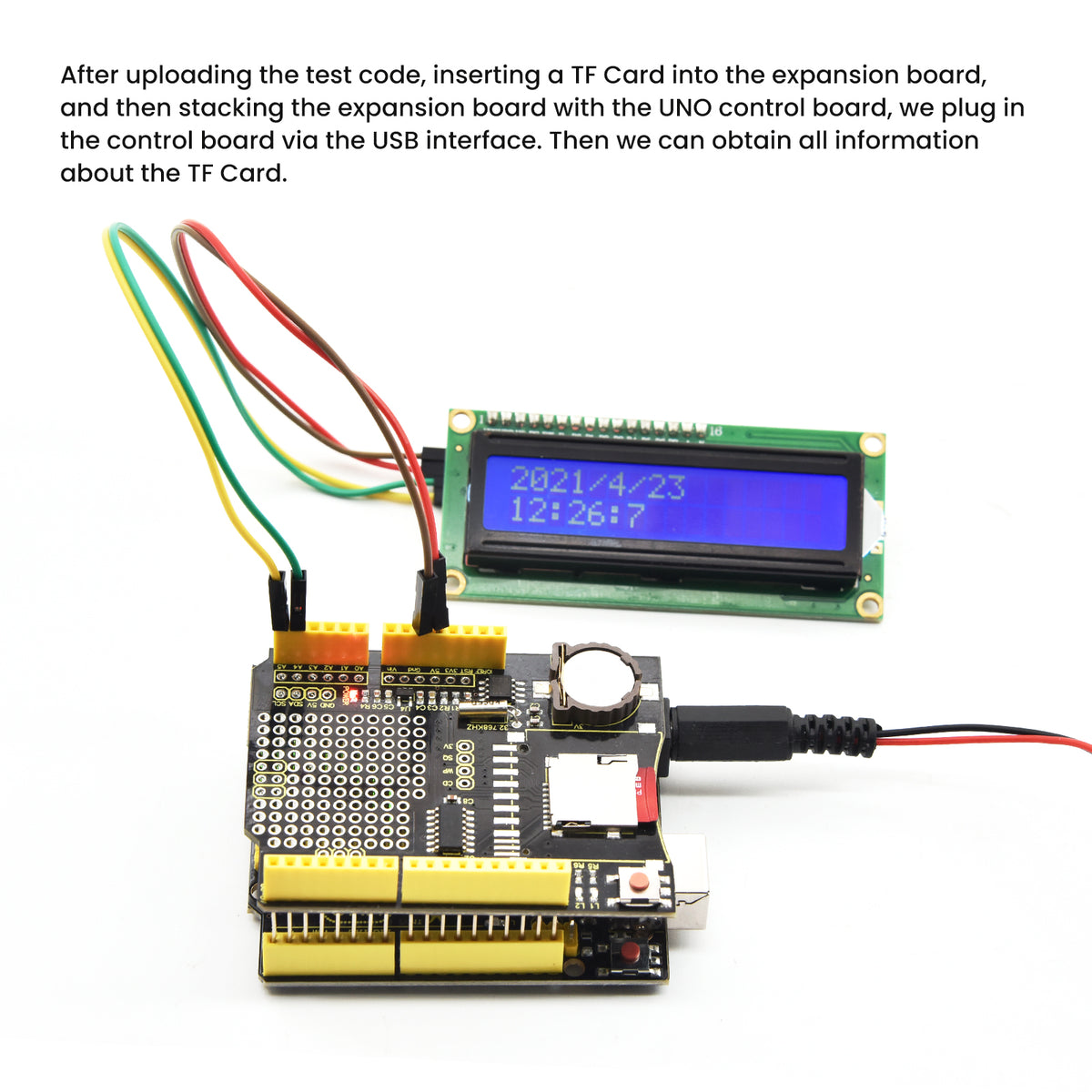 Keyestudio Expansion Board+TF Card for Data Recording)
