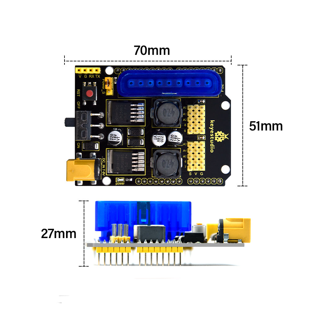 Keyestudio Servo Driver Expansion Board with a PS2 Port