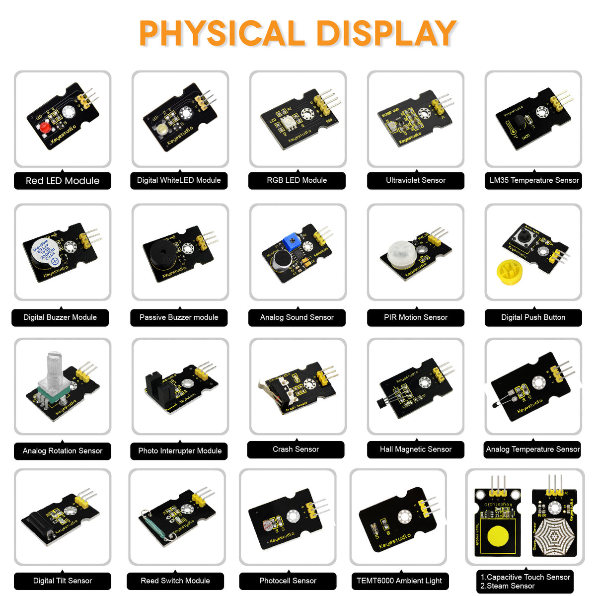 Keyestudio Micro Bit 37 in 1 Sensor Starter Kit With Micro:Bit Board