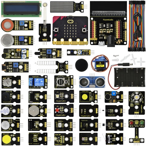Keyestudio Micro Bit 37 in 1 Sensor Starter Kit With Micro:Bit Board