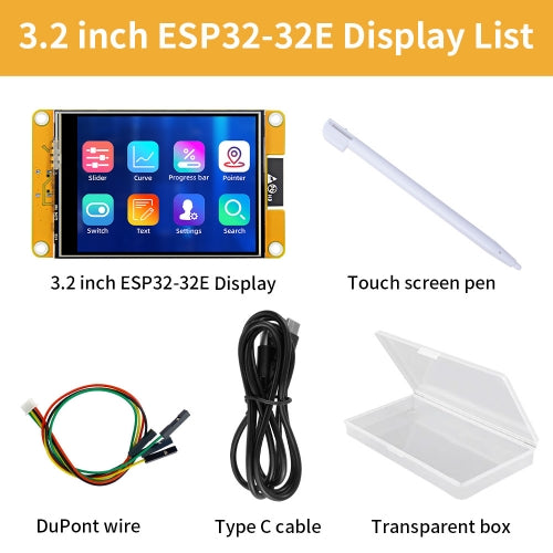 3.2 inch ESP32-32E Display SPI Serial TFT LCD module IPS capacitive touch screen XPT2046 Driver 240*320