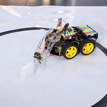 Keyestudio 4WD Mechanical Arm Robot Smart Car for Arduino Robot /Support Android &IOS