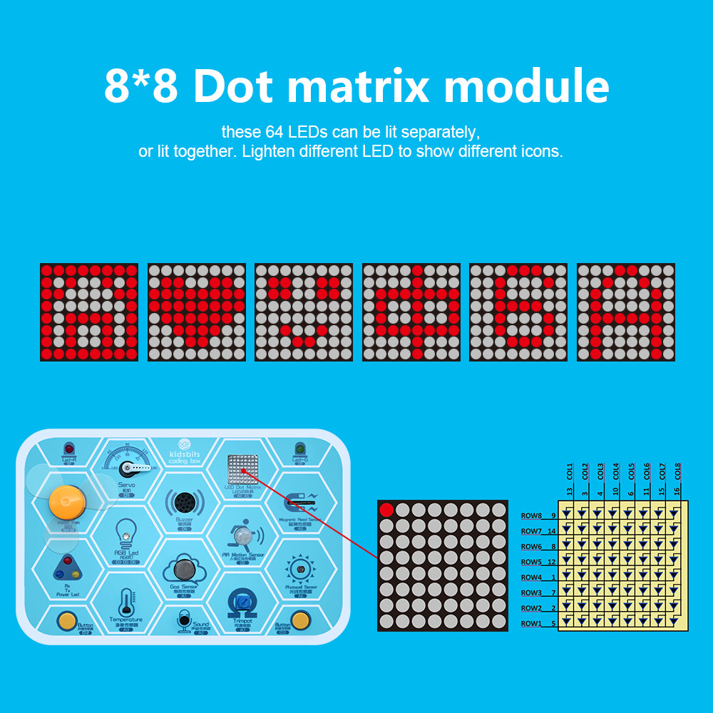 kidsbits Maker coding box V1.0 starter kit for Arduino STEM Education 7+