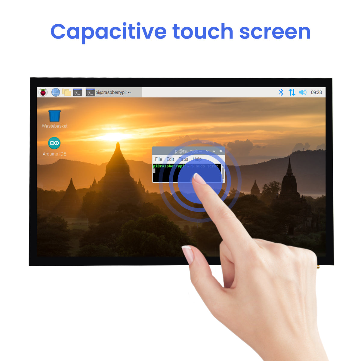 Raspberry Pi Capacitive Touch Screen 10.1 inch HDMI Display Touch Screen