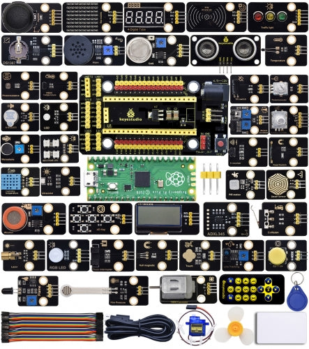 Keyestudio Raspberry Pi Pico 42 in 1 Sensor Starter Kit DIY Electronic Kit For Raspberry Pi