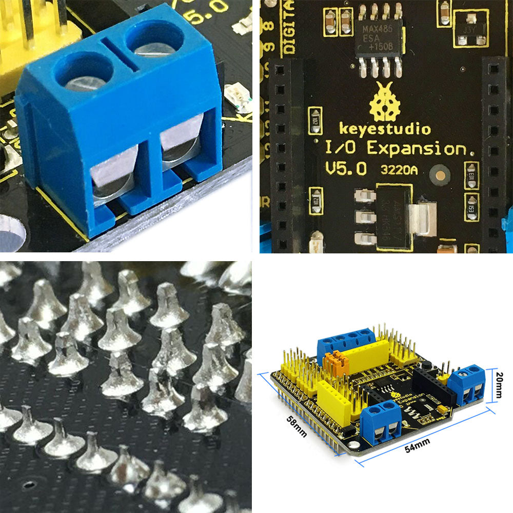 Keyestudio Xbee Sensor Expansion Shield V5 with RS485 Bluebee Interface for Arduino robot car