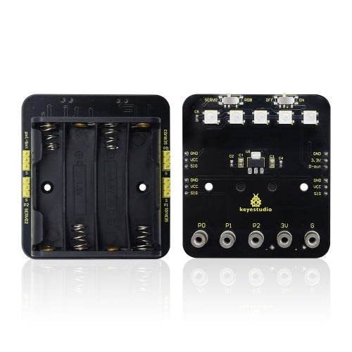 Keyestudio FoxBit Mini 3-Channel Servo Expansion Board Compatible with Microbit