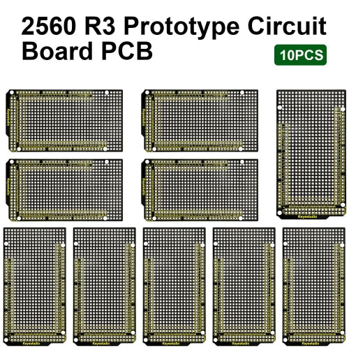 10PCS Keyestudio Prototype P CB for Arduino MEGA 2560 R3 Shield Board DIY FR-4 Environmentally Friendly