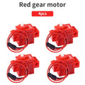 4pcs 4.8V Red Motor XH2.54 Terminal Smart Robot Car Programmable Motor Compatible With Lego