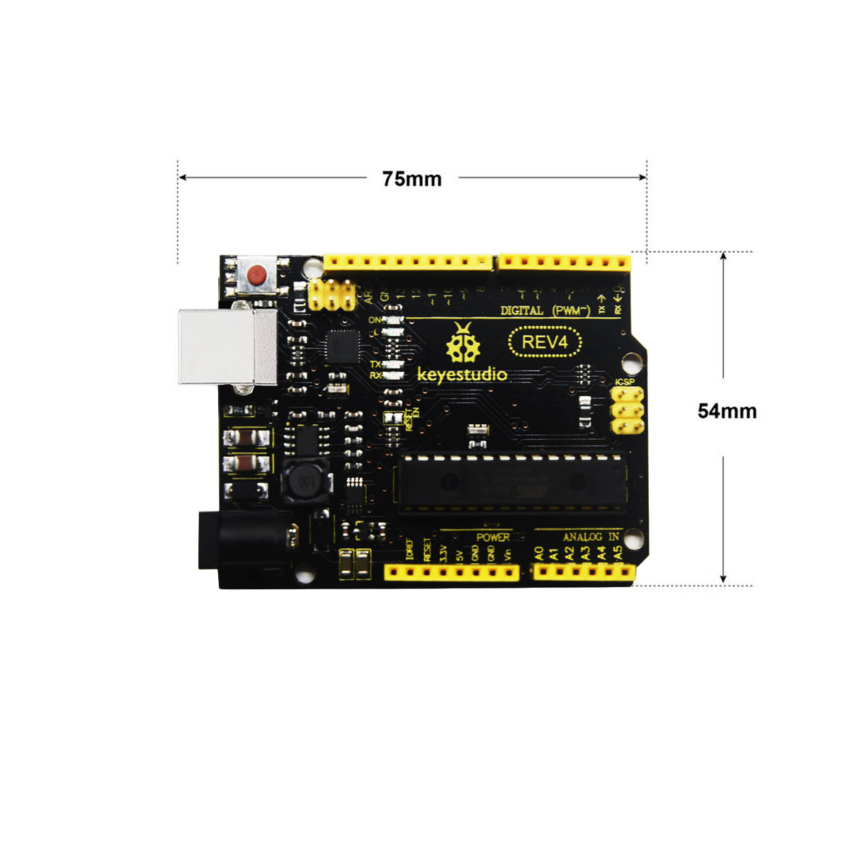 Keyestudio Super UNO R3 Development Board For Arduino +USB Cable