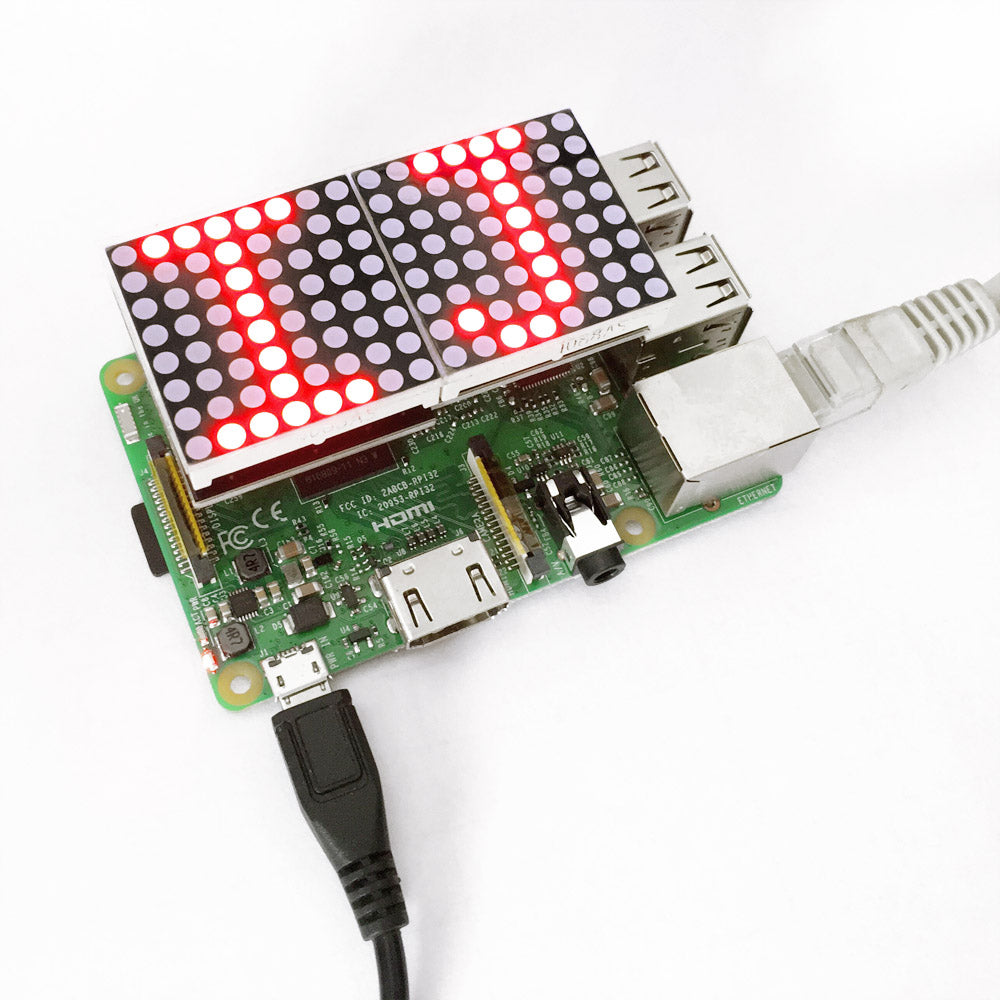 Keyestudio Raspberry Pi 16*8 LED Matrix Shield CE certification