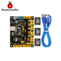 Keyestudio CNC V0.9A board+3pcs 4988 Driver W/Heat Sink + USB cable for Arduino CNC/laser engraving machine/writing robots GRBL