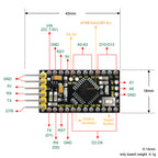 Keyestudio 5V/16MHZ ProMini Original ATMEGA328P Development Board For Arduino DIY Projects