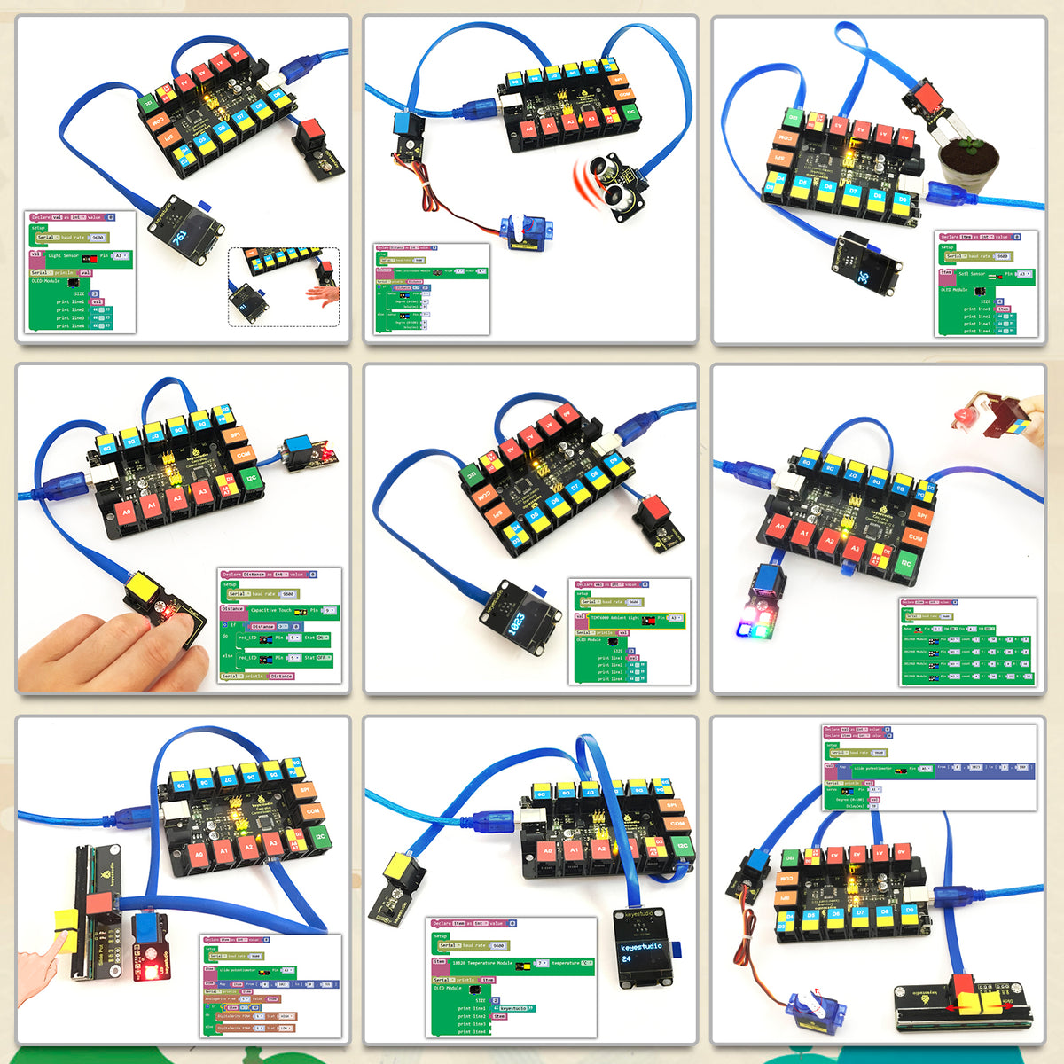 Keyestudio EASY plug Ultimate Starter Kit for Arduino STEM EDU