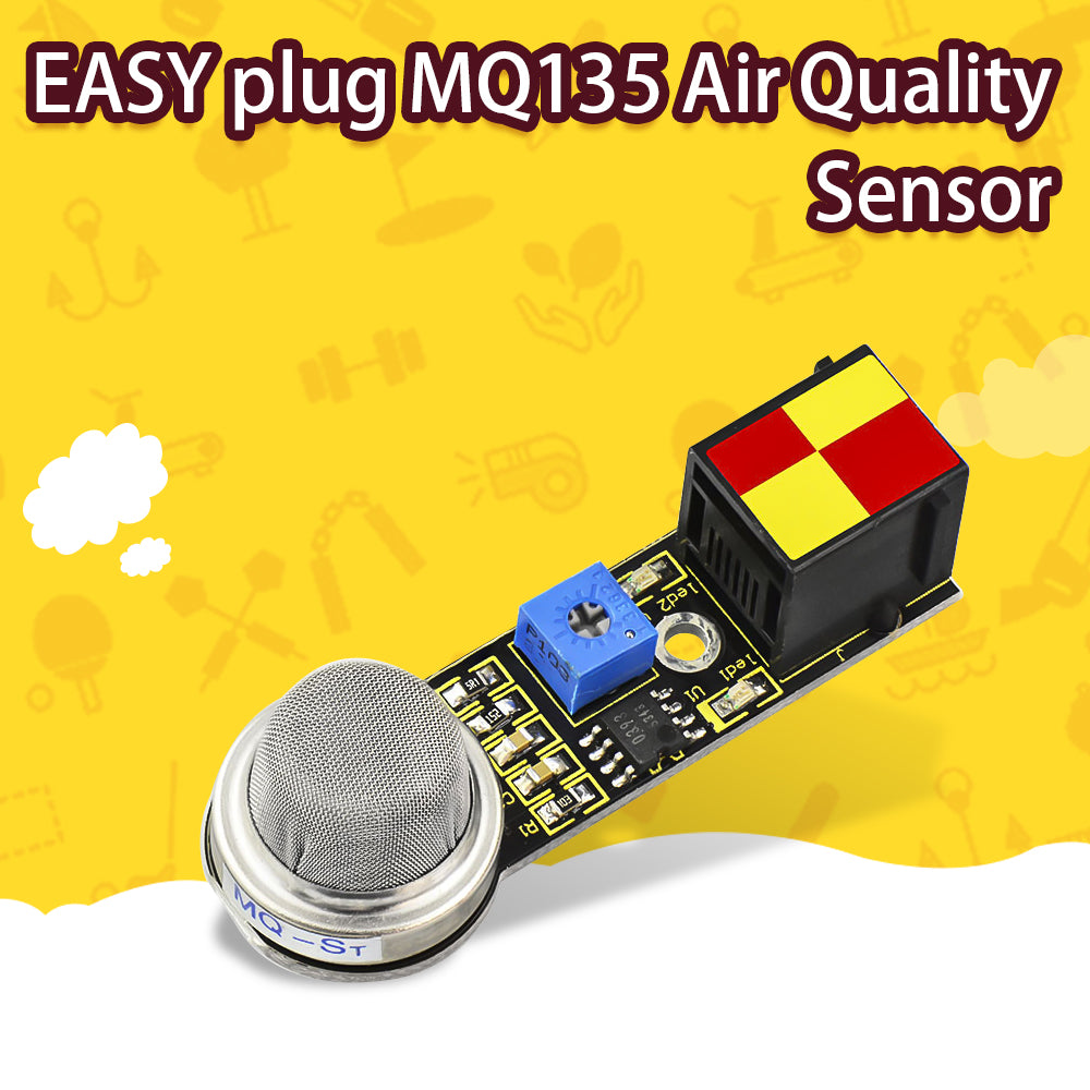 Keyestudio EASY Plug MQ-135 Air Quality Sensor Gas Detection Module for Arduino STEAM