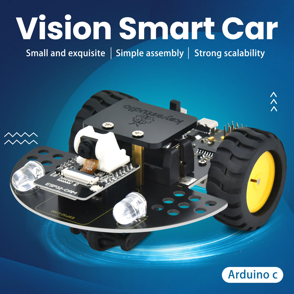 Keyestudio ESP32-CAM Vision Smart Car For Arduino Robot Kit