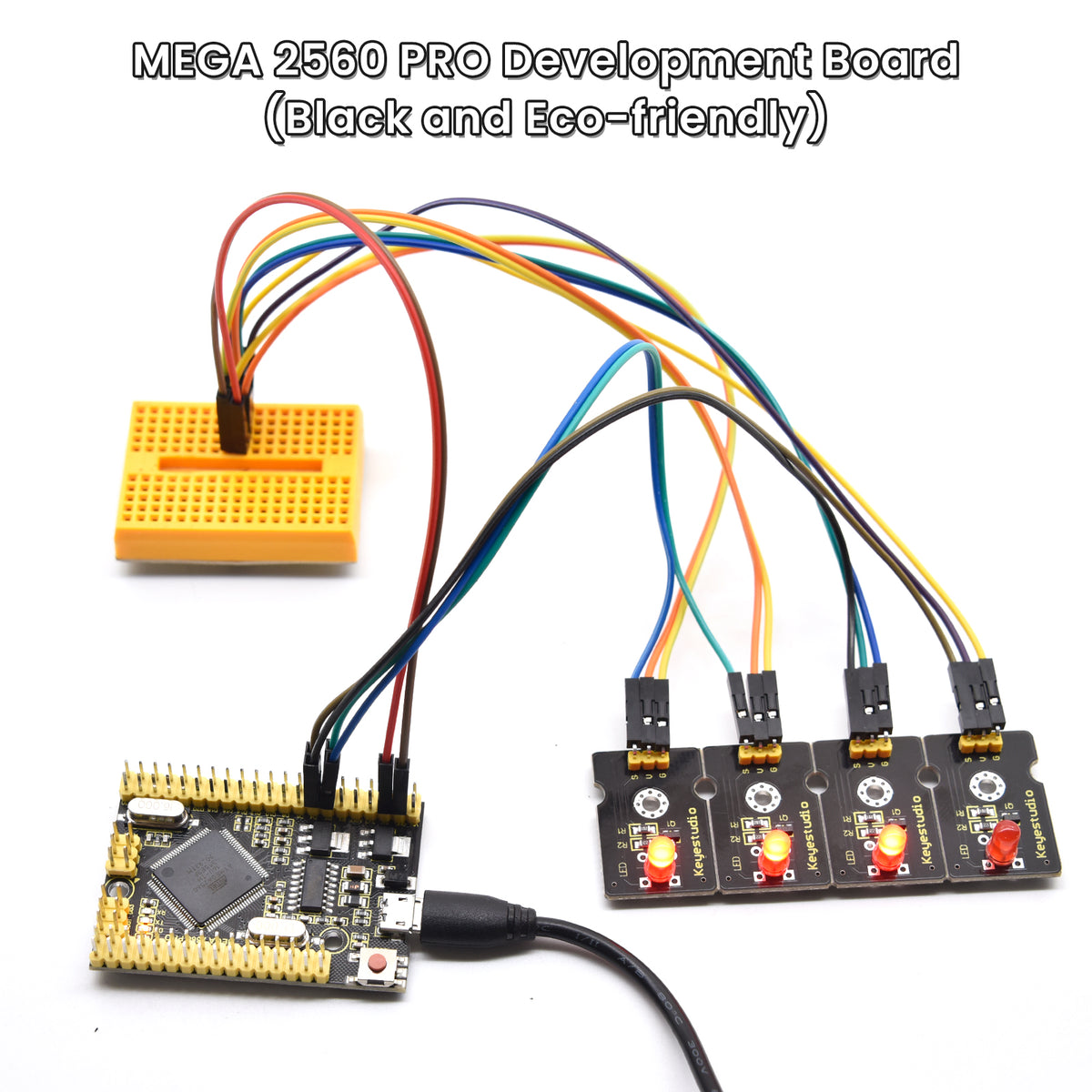 Keyestudio MEGA 2560 PRO Development Board(Black and Eco-friendly)