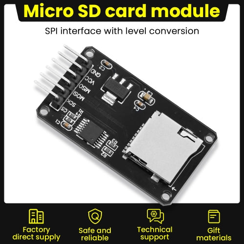 Mini Micro SD Card Module SPI Interface Memory Shield Micro TF Card Read With Level Conversion SD Card Adapter Module