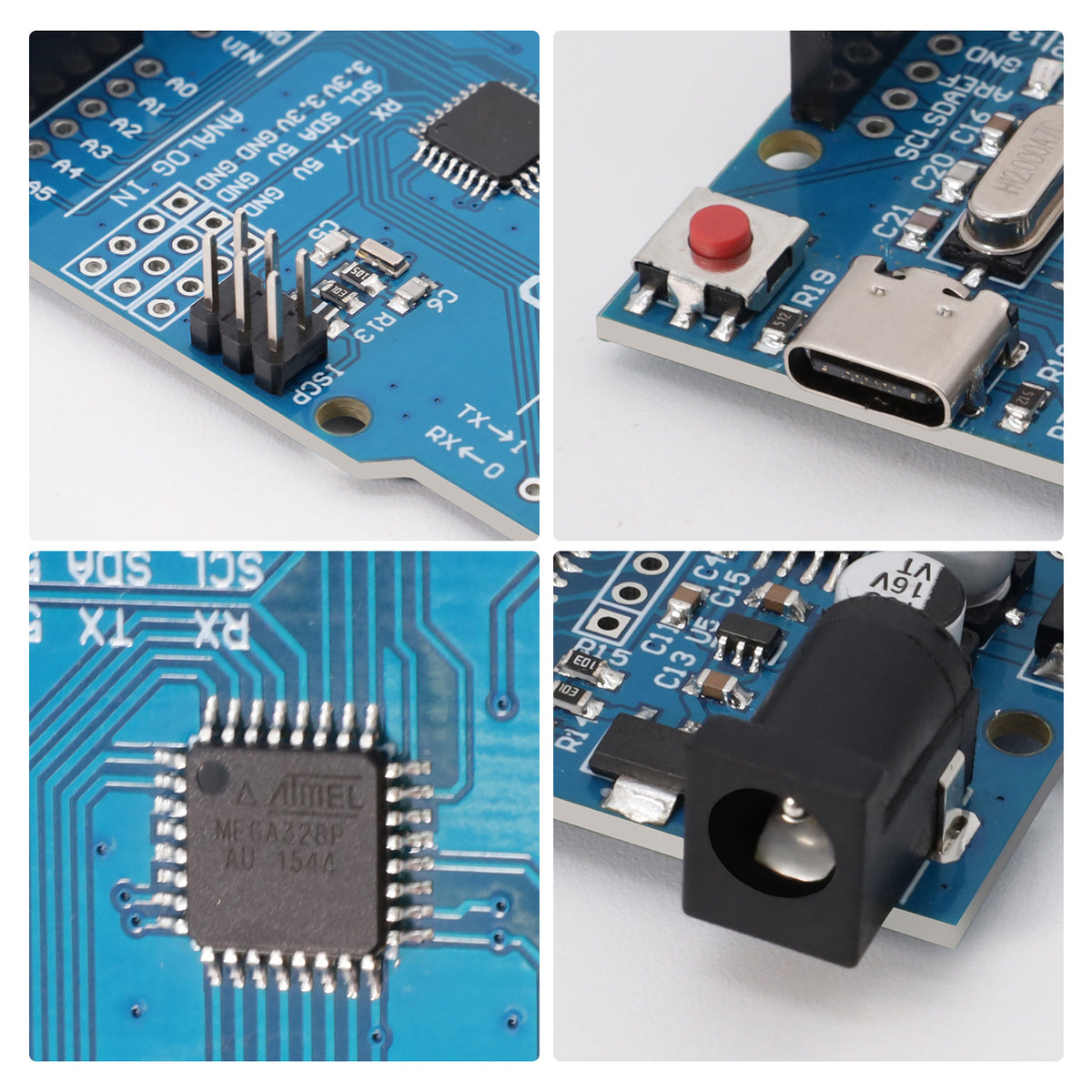Keyestudio UNO R3 Development Board ATMEGA328P-AU TYPE-C for Arduino UNOR3 Microcontroller Board