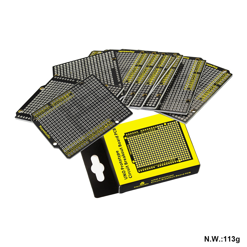 10PCS Keyestudio Prototype PCB Board For Arduino UNO R3 Shield Board FR-4 Environmentally Friendly