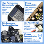 Keyestudio Foxbit Go Development Kit Rich Sensor and Peripheral Modules Supports Wi-Fi and Bluetooth