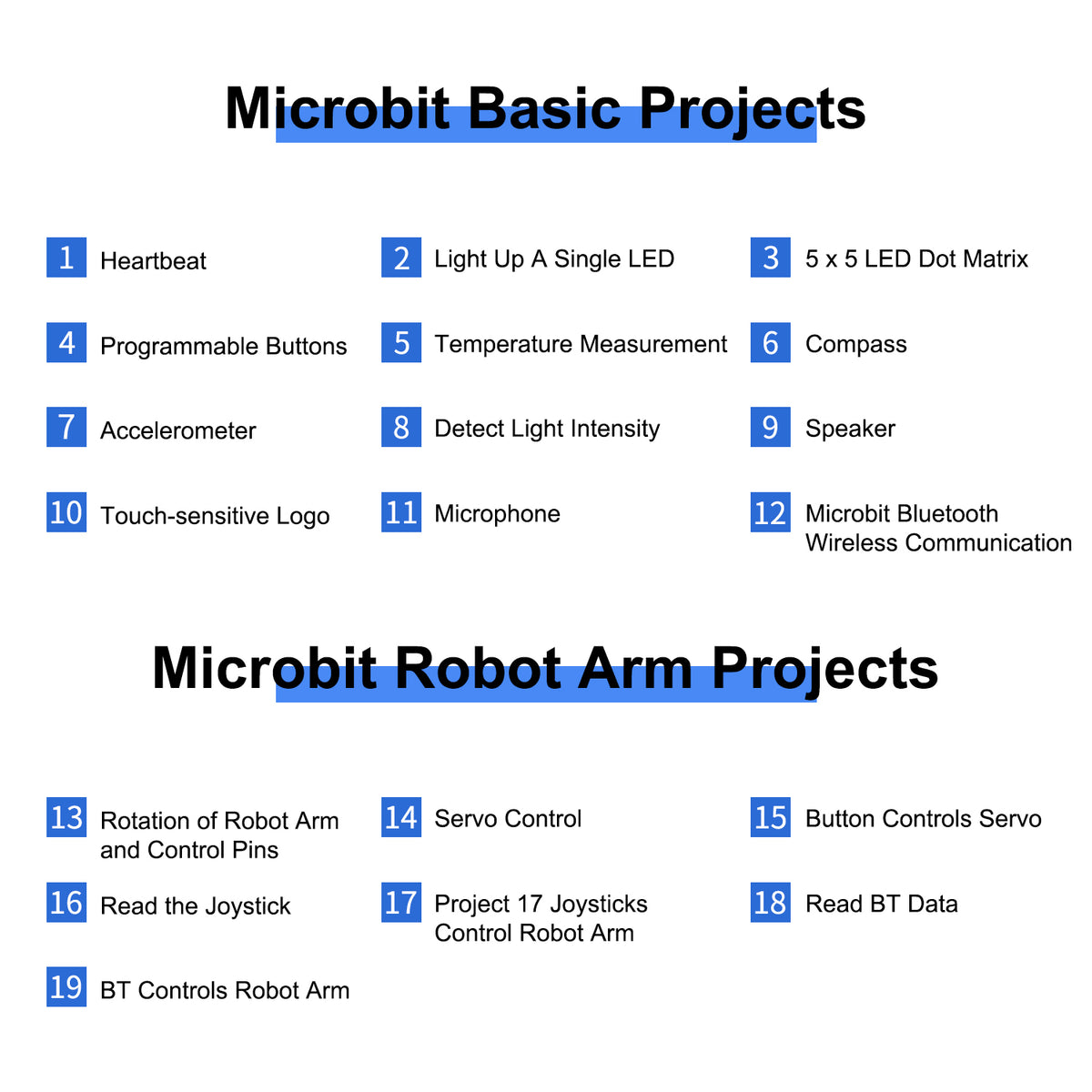 Keyestudio 4DOF Robot Arm Microbit Learning Kit Robot Arm Kit DIY Robot STEM Programming Without Microbit Board