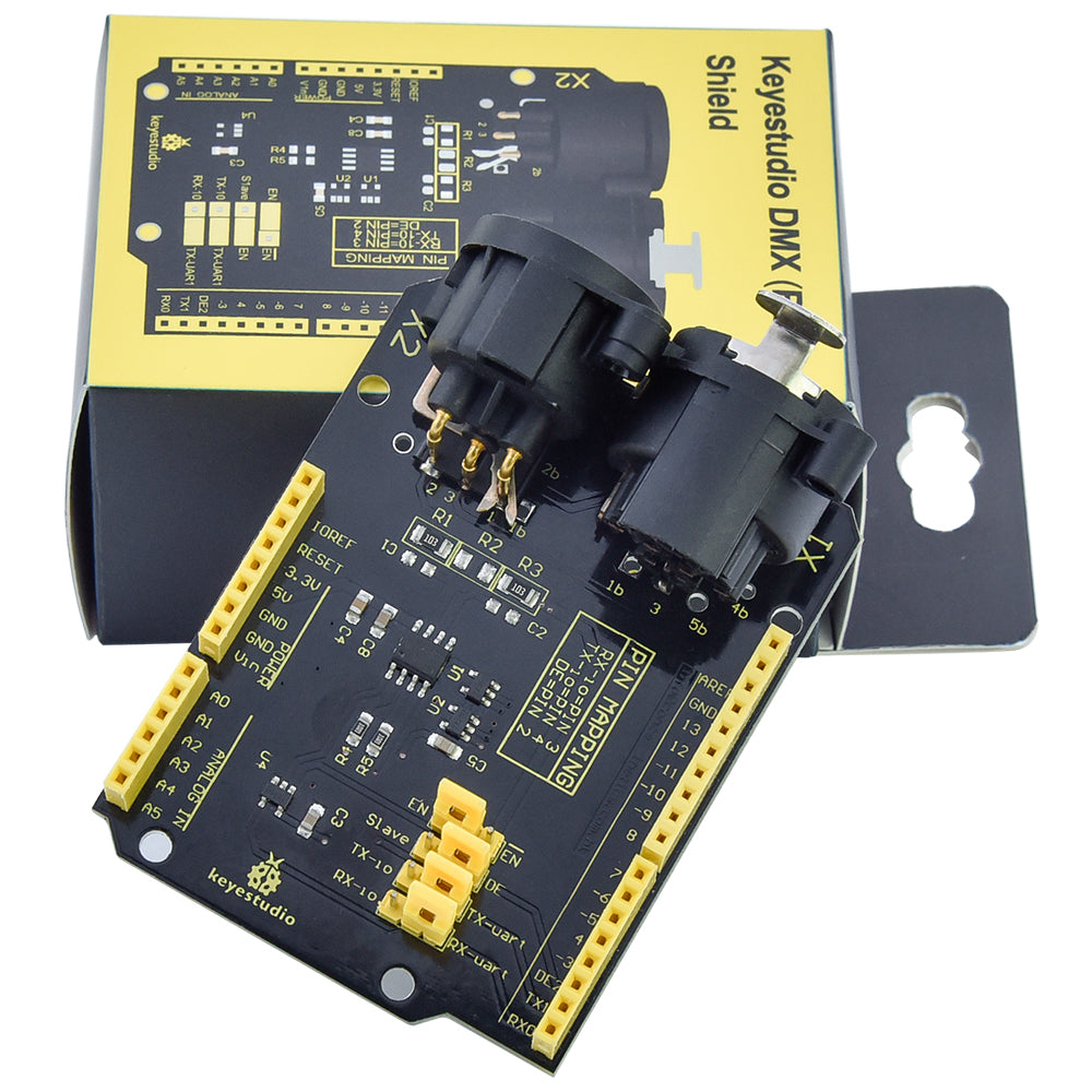 Keyestudio DMX (RDM)Shield for Arduino UNO / Control Speakers&Light &Smoke Machine