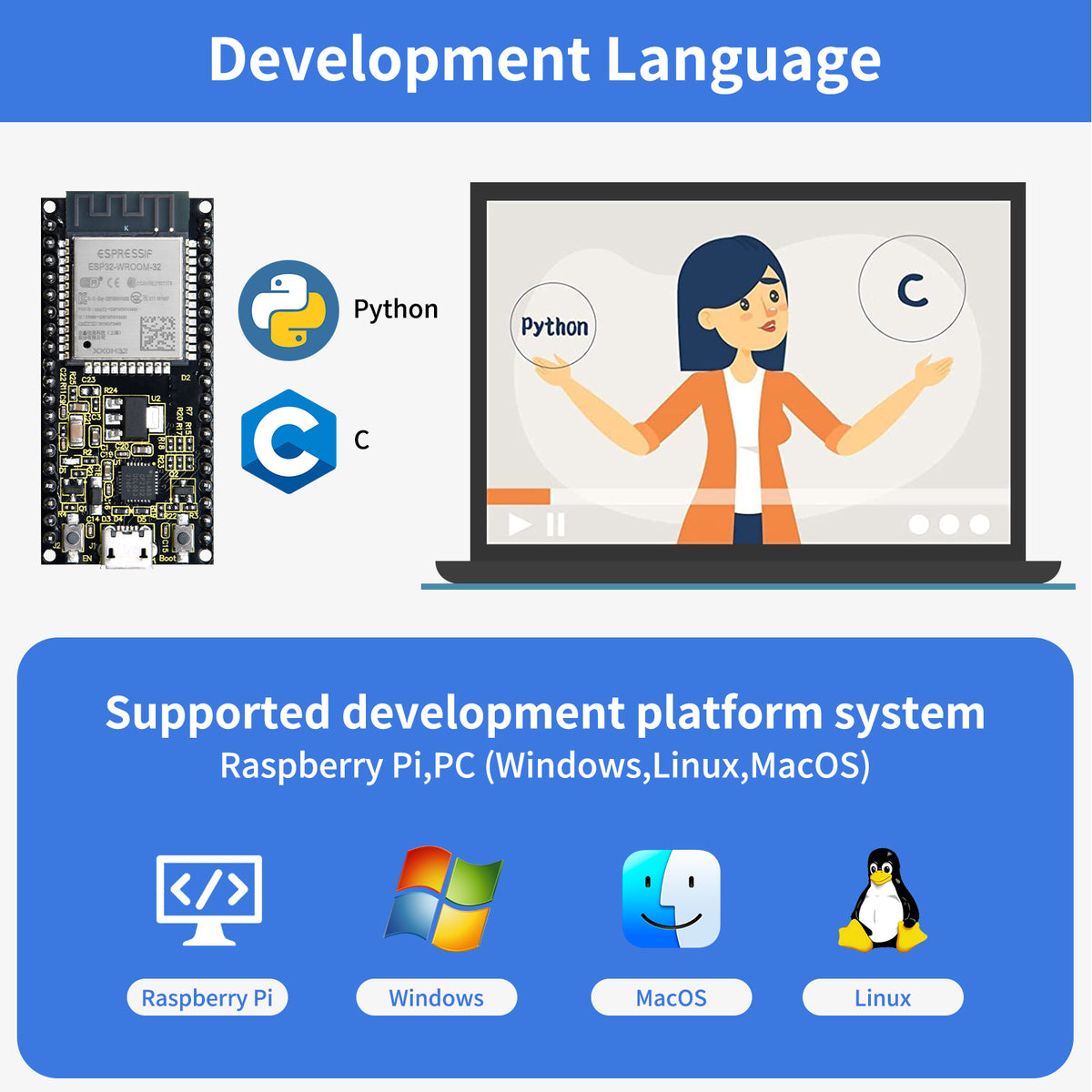 Keyestudio ESP32 Learning Kit Basic Edition ESP32 Starter Kit DIY Electronic Kit For Arduino