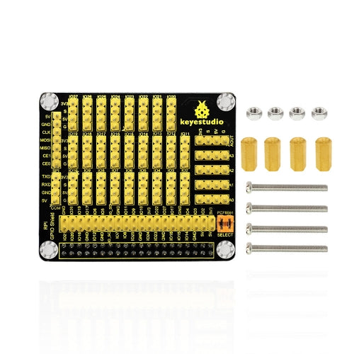 Keyestudio RPI GPIO shield with-PCF8591 AD-DA for Raspberry Pi /CE certification