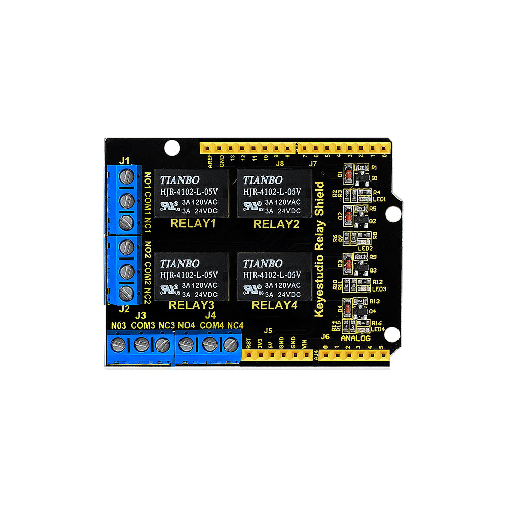 Keyestudio 4 channel 5V Relay Shield module for Arduino UNO R3