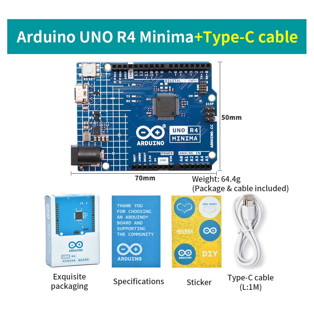 Arduino UNO R4 Minima Renesas RA4M1 Microprocessor For UNO Development Board