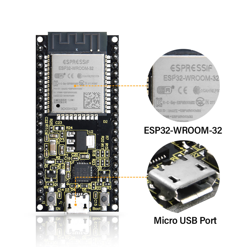 Keyestudio ESP32-WROOM-32D Module Core Board /Wi-Fi+BT+BLE MCU