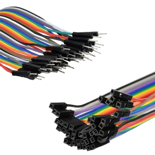 (3pcs/lot) 20cm 2.54mm 40Pin Female to Male jumper wire/Dupont Cable for Breadboard