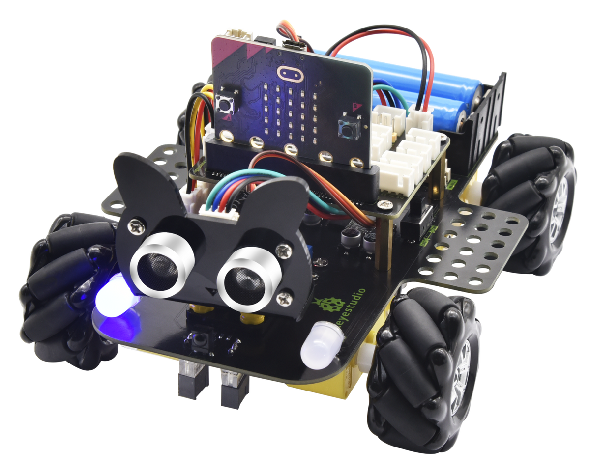 KS4032 Micro:bit 4WD Mecanum Robot Car - assembled car