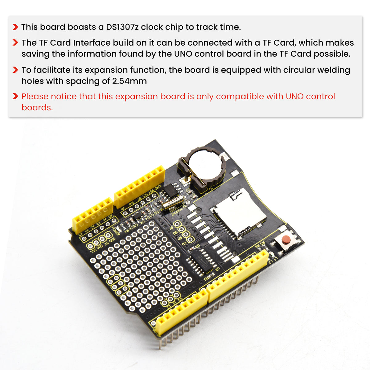 Keyestudio Expansion Board+TF Card for Data Recording)