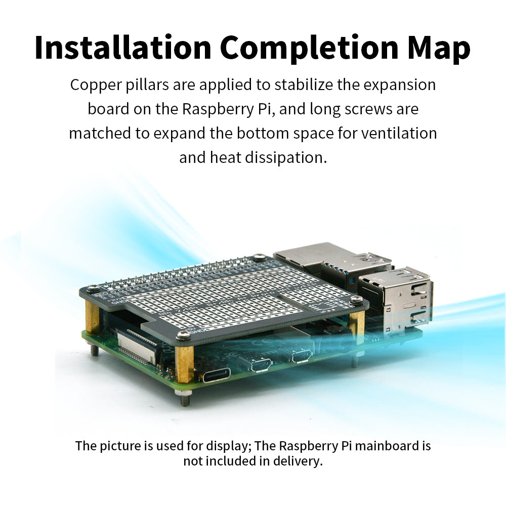 Raspberry Pi DIY Soldering HAT Hole expansion board Compatible with Raspberry Pi 4B 3B