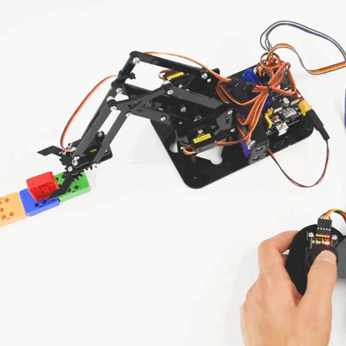 Keyestudio 4DOF Acrylic Toys Robot Mechanical Arm Claw Kit for Arduino DIY Robot