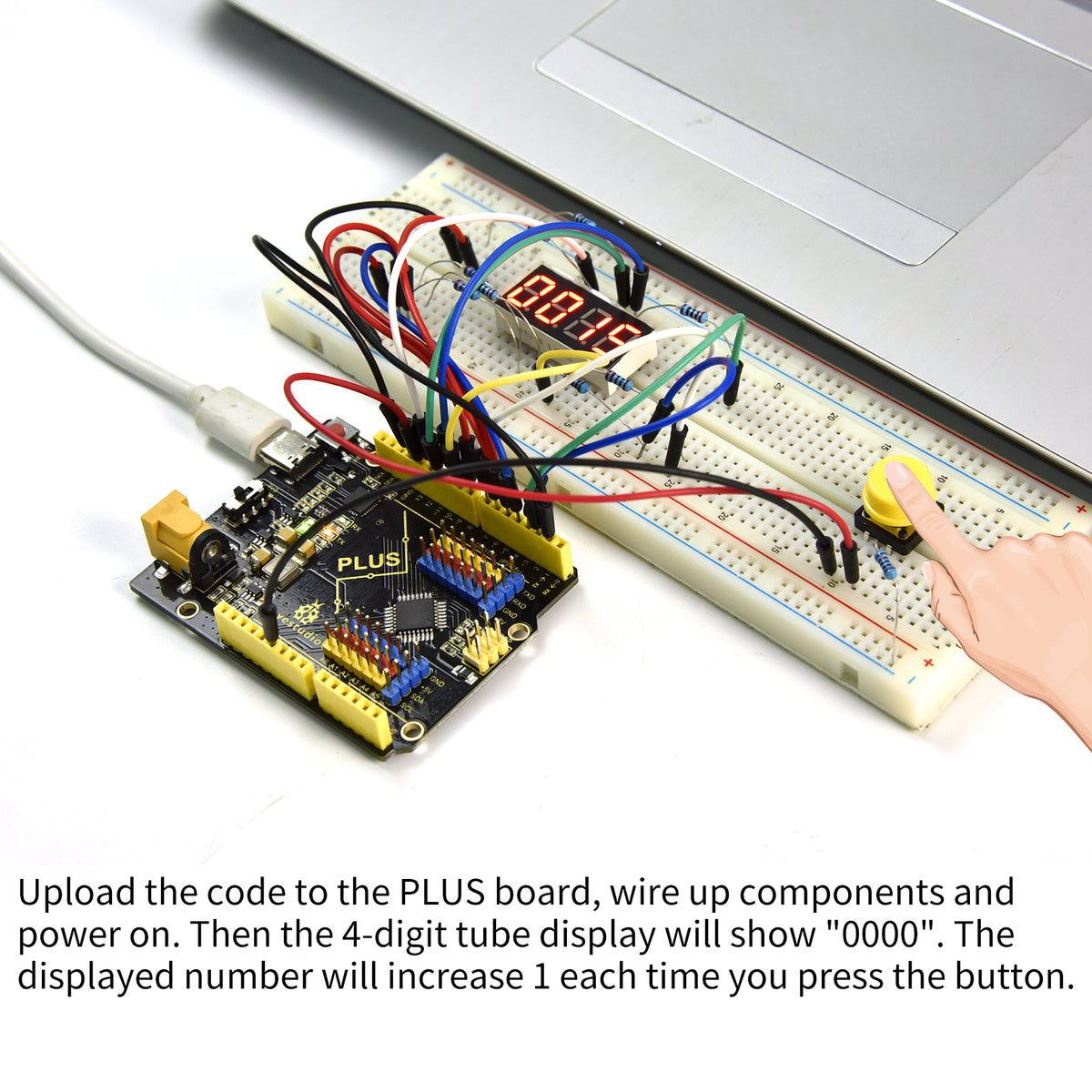 Keyestudio Basic Starter Kit for Arduino DIY Programming Electronics Kit 20Project Without Plus Mainboard