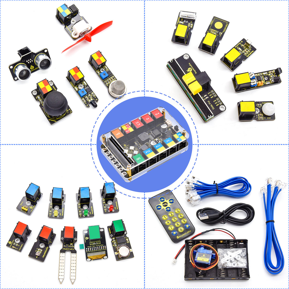 Keyestudio EASY Plug Ultimate Starter Kit for BBC Microbit STEM EDU With Micro Bit Board