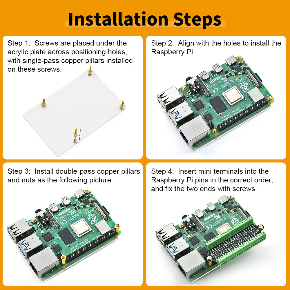 Mini Terminal Expansion Board Compatible With Raspberry Pi