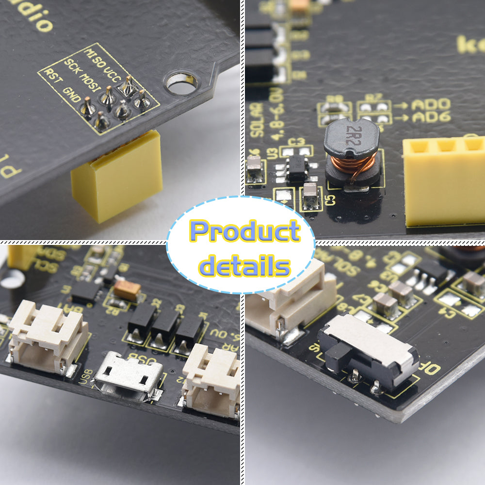 Keyestudio Solar Charger Shield for Arduino Solar Panel / Solar Cell