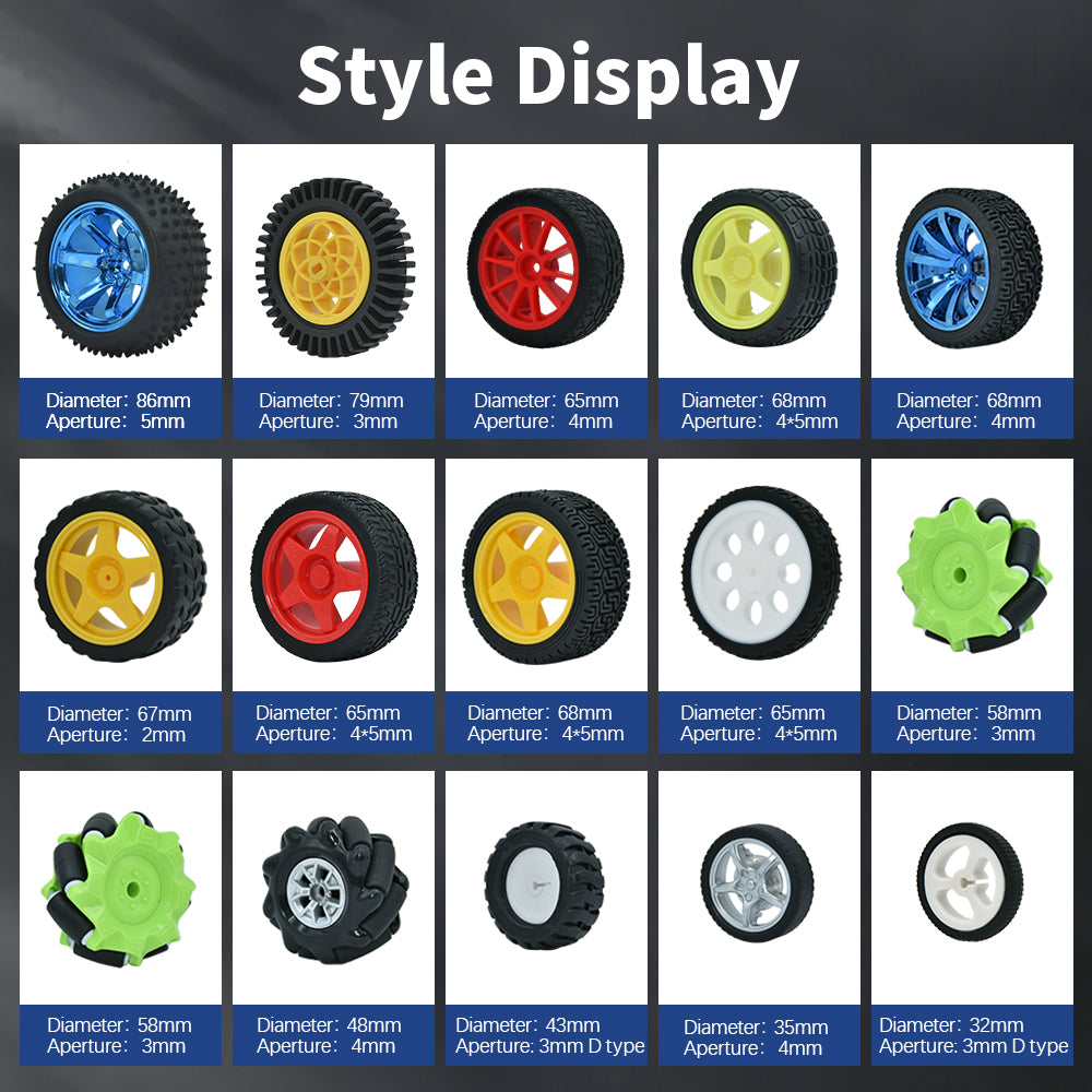1PCS Robot Wheel Mecanum Different Colors Wheels For Arduino Smart Car Robot Wheel Accessories