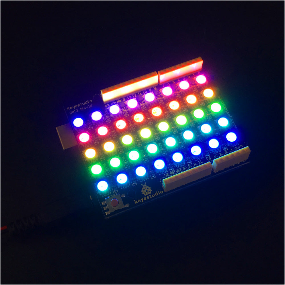 Keyestudio 40 RGB LED WS2812 Pixel Matrix Shield for Arduino