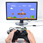 Console Wired Controller USB PC Laptop Joystick Controller Support Raspberry PI Controller Black